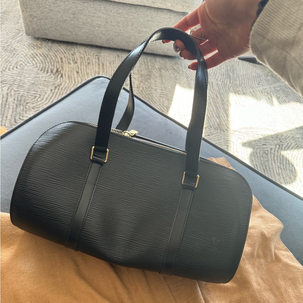 Black epileather Louis Vuitton bag